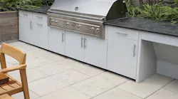 Danver Post And Panel Stainless Outdoor Kitchen Photo: Courtesy D&b Cousins Construction Co