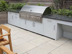 Danver Post And Panel Stainless Outdoor Kitchen Photo: Courtesy D&b Cousins Construction Co Danver Post And Panel Stainless Outdoor Kitchen Photo: Courtesy D&b Cousins Construction Co
