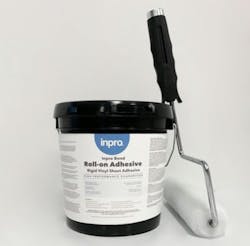 Inpro Bond Roll-on Adhesive speeds up installation of rigid sheet wall protection Inpro Bond Roll-on Adhesive speeds up installation of rigid sheet wall protection