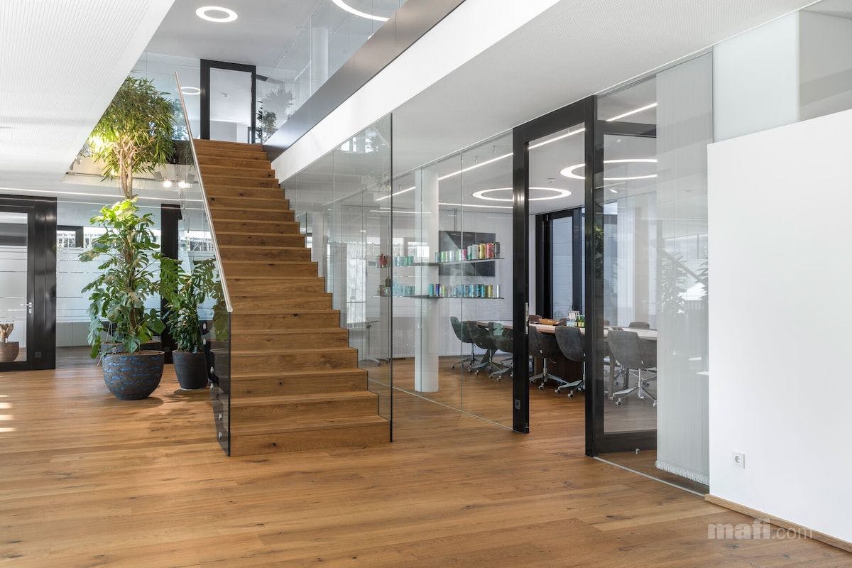 Mafi Oak County Vulcano Medium With Natural Oil Was Used In The Flooring And Staircase At Starzinger Gmb H, In Upper Austria Photo: &copy;mathias Lixi Mafi