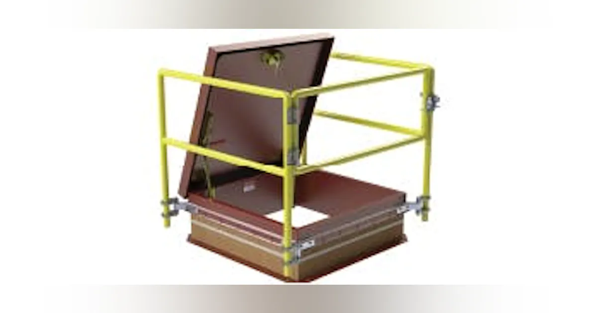 Bil Tag Railing BILCO’s Bil-Guard 2.0 Roof Hatch Safety Railing System | Building ...
