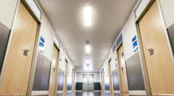 Corridor interior of hospital.
