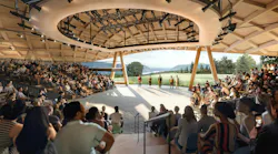 Studio Gang's performing arts center for Hudson Valley Shakespeare breaks ground. Rendering courtesy Studio Gang