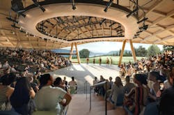 Studio Gang's performing arts center for Hudson Valley Shakespeare breaks ground. Rendering courtesy Studio Gang Studio Gang's performing arts center for Hudson Valley Shakespeare breaks ground. Rendering courtesy Studio Gang