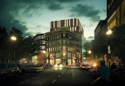 Dudley Municipal Center Ferdinand Corner At Night 20120731 Dudley Municipal Center Ferdinand Corner At Night 20120731