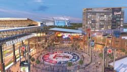 A rendering of the Texas Live! development A rendering of the Texas Live! development