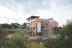 The Sunset Coffee building in Houston The Sunset Coffee building in Houston