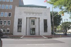 The renovated entry with custom-made replica columns The renovated entry with custom-made replica columns