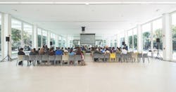 glass walls and doors that can be opened and moved to optimize the building’s programming glass walls and doors that can be opened and moved to optimize the building’s programming