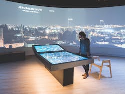 Museum of the Bible interactive display Museum of the Bible interactive display