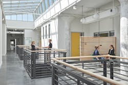 Four Lightwells Bring The Outside Into The Residential Sections Of Crosstown Concourse Four Lightwells Bring The Outside Into The Residential Sections Of Crosstown Concourse