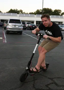 Landon Williams On A Bird Scooter Landon Williams On A Bird Scooter