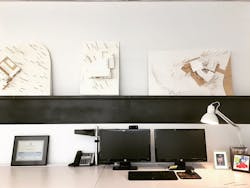 Metal Shelf At Bob Borsons Desk Metal Shelf At Bob Borsons Desk