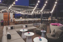 Conrad by Hilton roof deck Conrad by Hilton roof deck