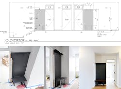Steel And Walnut Guest Benshes Including Construction Drawing Steel And Walnut Guest Benshes Including Construction Drawing
