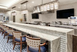 A casual coffee bar/casual dining space at Arbor Terrace at Fulton A casual coffee bar/casual dining space at Arbor Terrace at Fulton
