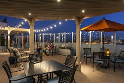Amenities deck at Regency Palms. The restoration won an award at the 2020 NAHB International Builders' Show. Photo: Paul Durang Amenities deck at Regency Palms. The restoration won an award at the 2020 NAHB International Builders' Show. Photo: Paul Durang