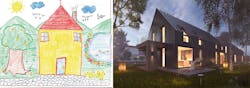 Childs Drawings Versus Professional Rendering Childs Drawings Versus Professional Rendering