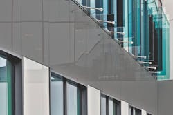 Lacobel T Warm Grey Spandrel back-painted decorative glass Lacobel T Warm Grey Spandrel back-painted decorative glass