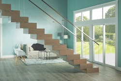Terrace floating stair system Terrace floating stair system