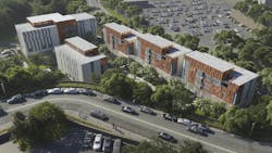 The Los Angeles County + University of Southern California Restorative Care Village. Courtesy CannonDesign The Los Angeles County + University of Southern California Restorative Care Village. Courtesy CannonDesign