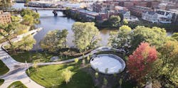 Chicago's Historic Lathrop Public Housing Complex Gets New Life As Mixed Income Community 2 Dog Run And Kayak Launch Chicago's Historic Lathrop Public Housing Complex Gets New Life As Mixed Income Community 2 Dog Run And Kayak Launch