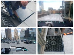 Paver-on-paver pedestal system Paver-on-paver pedestal system