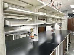 Local vacuum network ports mounted to casework Local vacuum network ports mounted to casework