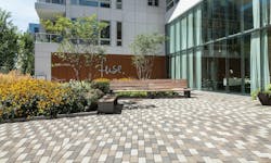 At The Fuse Condominium In Cambridge, Massachusetts, Halvorson Design Partnership Selected Permeable Pavers For The Courtyard And Two Roof Decks To Support Maximum Infiltration And Enhance The Pool, Lounging, And Dining Areas At The Fuse Condominium In Cambridge, Massachusetts, Halvorson Design Partnership Selected Permeable Pavers For The Courtyard And Two Roof Decks To Support Maximum Infiltration And Enhance The Pool, Lounging, And Dining Areas