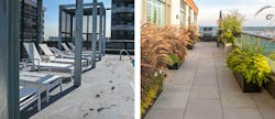 A Natural Stone Slabs Pave The Rooftop Pool Deck At 99 Davisville In Toronto And A Balcony At A Multifamily Residence A Natural Stone Slabs Pave The Rooftop Pool Deck At 99 Davisville In Toronto And A Balcony At A Multifamily Residence