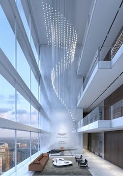 Aston Martin Residences sky lobby reception Aston Martin Residences sky lobby reception