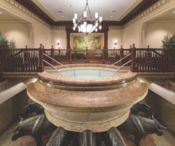 The baptismal font The baptismal font