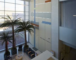 Hospital lobby interior Hospital lobby interior