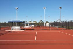 Italian red clay courts at USTA Italian red clay courts at USTA