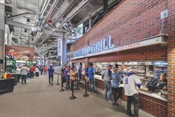 The restored concourse at Wrigley Field The restored concourse at Wrigley Field