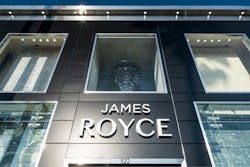 A new storefront for James Royce Rug Gallery shines bright in ALPOLIC MCM TOB Black and Stainless Steel A new storefront for James Royce Rug Gallery shines bright in ALPOLIC MCM TOB Black and Stainless Steel