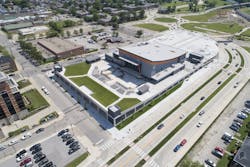 The Pavilion Includes Three Double Leaf Smoke Vents Manufactured By The Bilco Company That Allow Firefighters To Bring A Fire Under Control By Removing Smoke, Heat And Gasses From A Burning Building The Pavilion Includes Three Double Leaf Smoke Vents Manufactured By The Bilco Company That Allow Firefighters To Bring A Fire Under Control By Removing Smoke, Heat And Gasses From A Burning Building