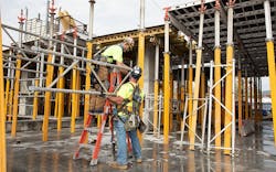 Crew Install SKYDECK Slab Formwork at Mattapan Station Crew Install SKYDECK Slab Formwork at Mattapan Station