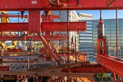 Close Up of PERI VARIOKIT on Spans on the Automated People Mover Close Up of PERI VARIOKIT on Spans on the Automated People Mover