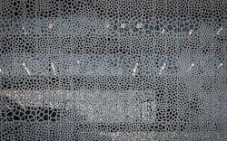 Upclose Perforation of ALUCOBOND Upclose Perforation of ALUCOBOND