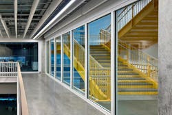 Fire Rated Glass Elevates Stairwell Design at Purdue University Fire Rated Glass Elevates Stairwell Design at Purdue University