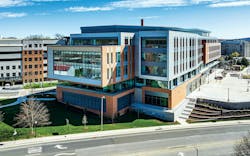 Gilbert Place At Virginia Tech Uses Quad Core® Karrier Panel® By Kingspan To Create A Facade Combining Stone, Glass And Metal Gilbert Place At Virginia Tech Uses Quad Core® Karrier Panel® By Kingspan To Create A Facade Combining Stone, Glass And Metal