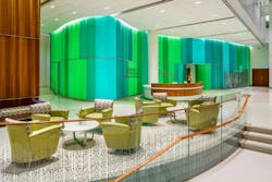 Reception area in the Battle Building Reception area in the Battle Building