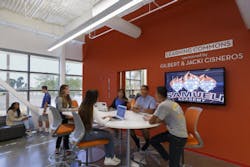 A collaboration space at Samueli Academy A collaboration space at Samueli Academy