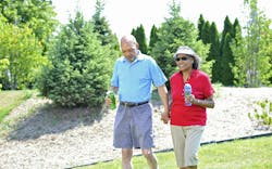 Senior Living Design After COVID-19 - Couple Walking Senior Living Design After COVID-19 - Couple Walking
