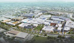 Aerial rendering of proposed new development in Austin, TX Aerial rendering of proposed new development in Austin, TX