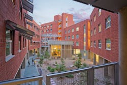 University of Arizona’s Likins Hall wrapped around a central garden University of Arizona’s Likins Hall wrapped around a central garden