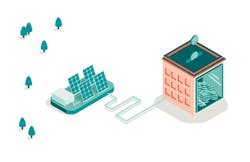 Return on investment solar panels vector art Return on investment solar panels vector art