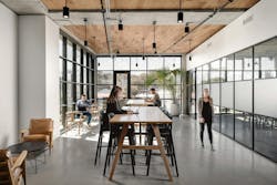 Global design consultancy frog sought to create an engaging workplace that celebrates its collaborative spirit for its new studio in Austin, Texas. Designed by Perkins&Will’s Austin studio Global design consultancy frog sought to create an engaging workplace that celebrates its collaborative spirit for its new studio in Austin, Texas. Designed by Perkins&Will’s Austin studio