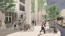 Ground-level supportive housing street view Ground-level supportive housing street view